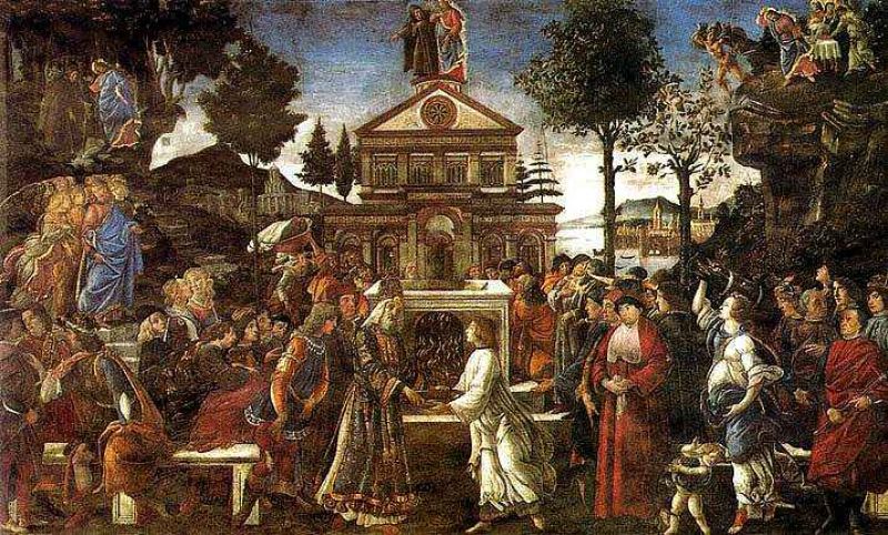 escena judia del sacrificio y tentaciones de cristo hacia 1481-1482.jpg